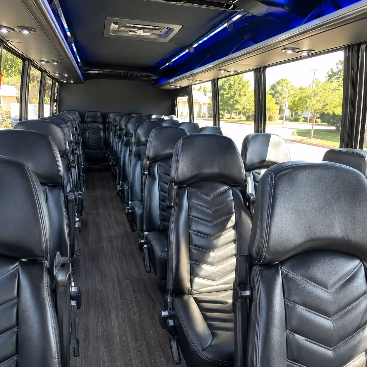 25 passenger minibus interior