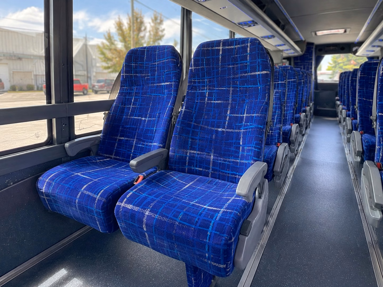 long beach charter bus interior