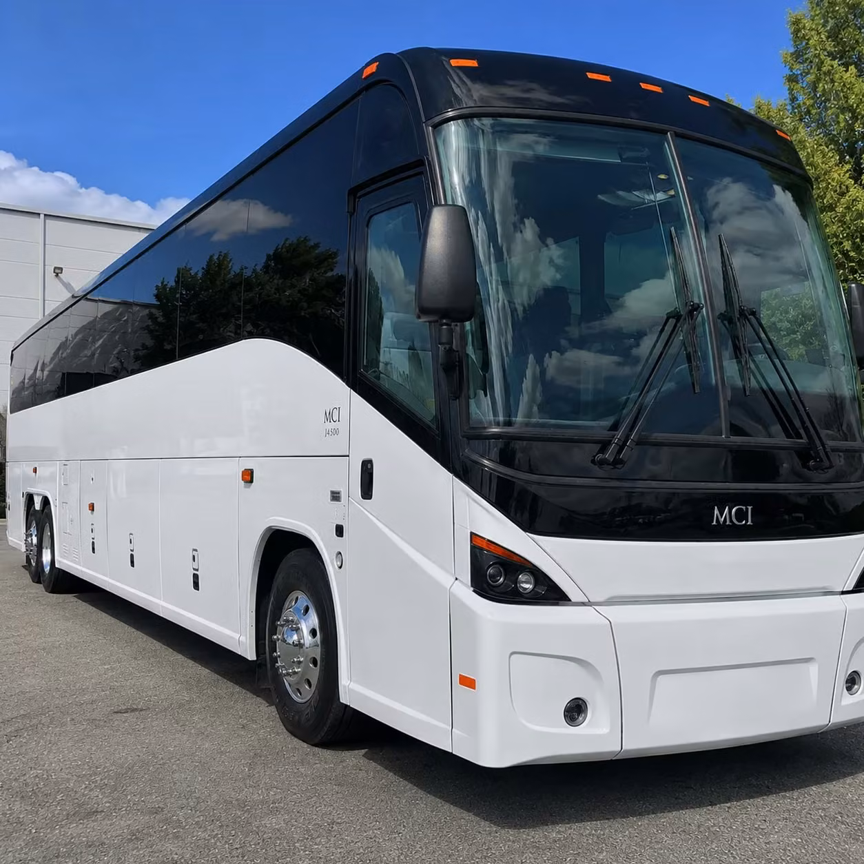 long beach charter bus rental exterior